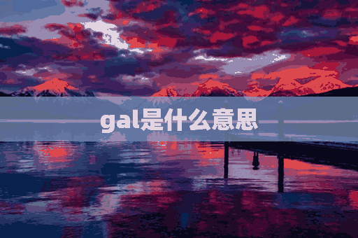 gal是什么意思